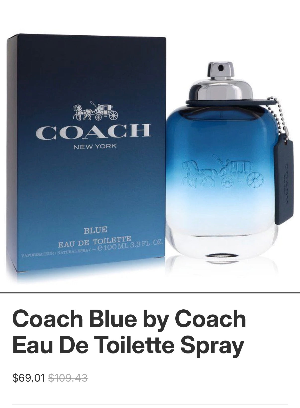Coach Blue by Coach Eau De Toilette Spray
