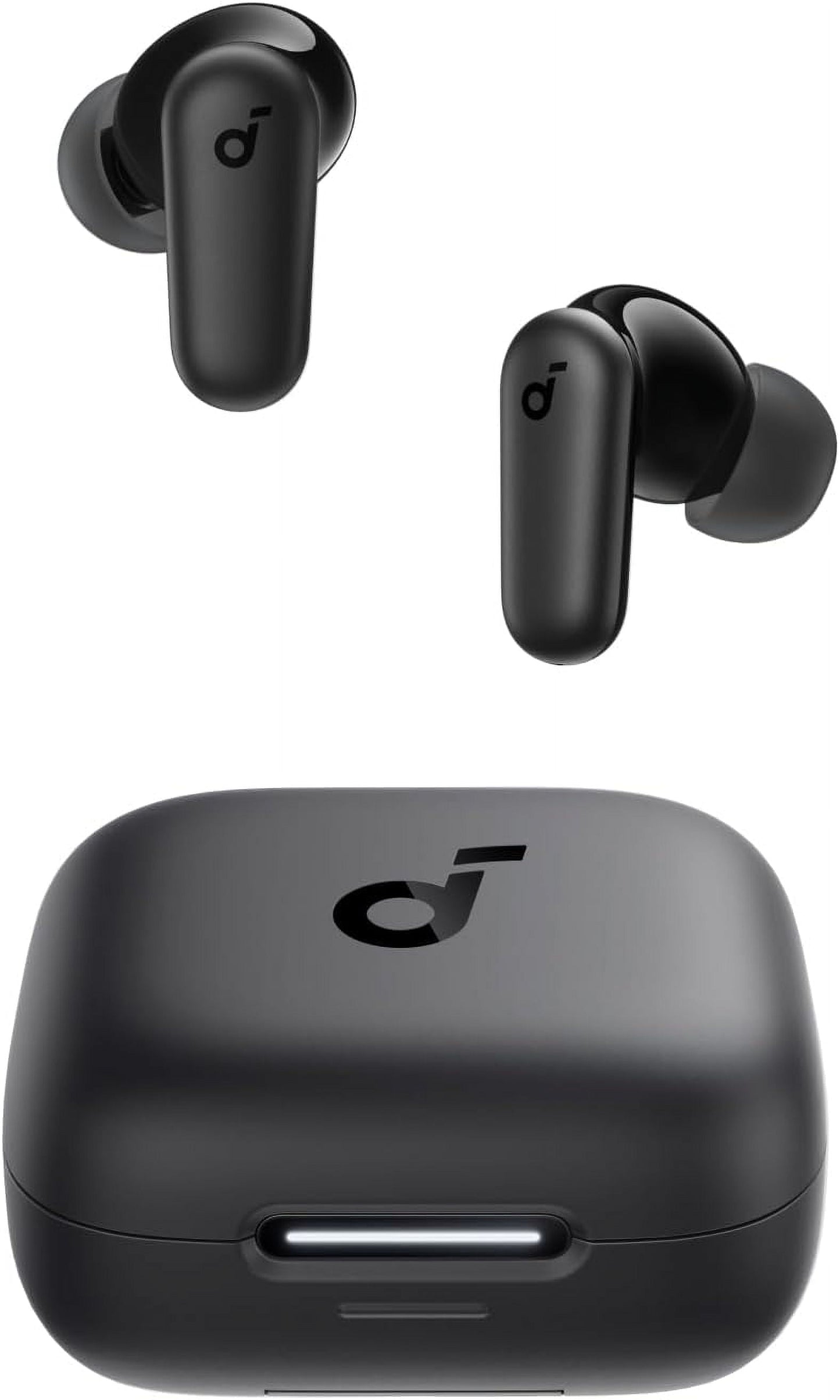 P30I by  Noise Cancelling Earbuds, Strong and Smart Noise Cancelling, Powerful Bass, 45H Playtime, 2-In-1 Case and Phone Stand, IP54, Wireless Earbuds, Bluetooth 5.4