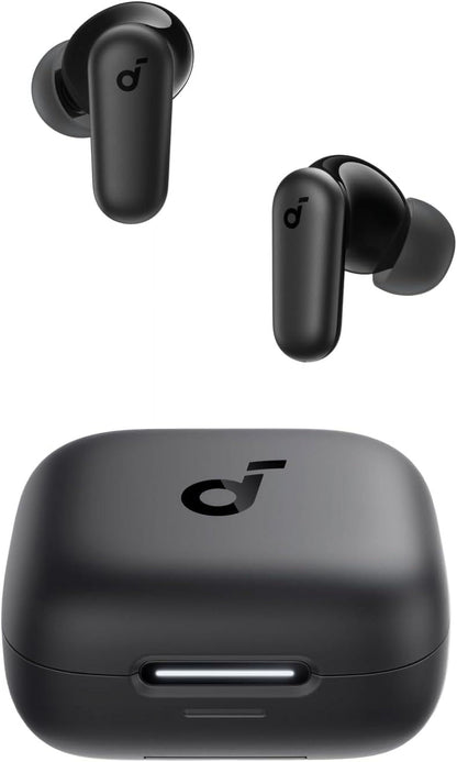 P30I by  Noise Cancelling Earbuds, Strong and Smart Noise Cancelling, Powerful Bass, 45H Playtime, 2-In-1 Case and Phone Stand, IP54, Wireless Earbuds, Bluetooth 5.4