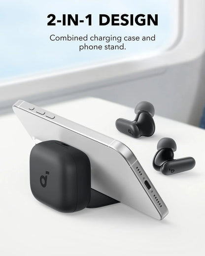 P30I by  Noise Cancelling Earbuds, Strong and Smart Noise Cancelling, Powerful Bass, 45H Playtime, 2-In-1 Case and Phone Stand, IP54, Wireless Earbuds, Bluetooth 5.4